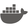 Docker logo wit