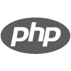 PHP logo wit