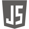 Javascript logo wit