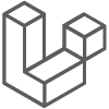 Laravel logo wit